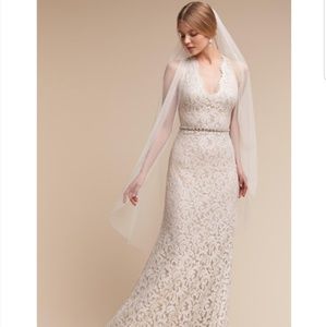 BHLDN Sarabeth Veil - ivory